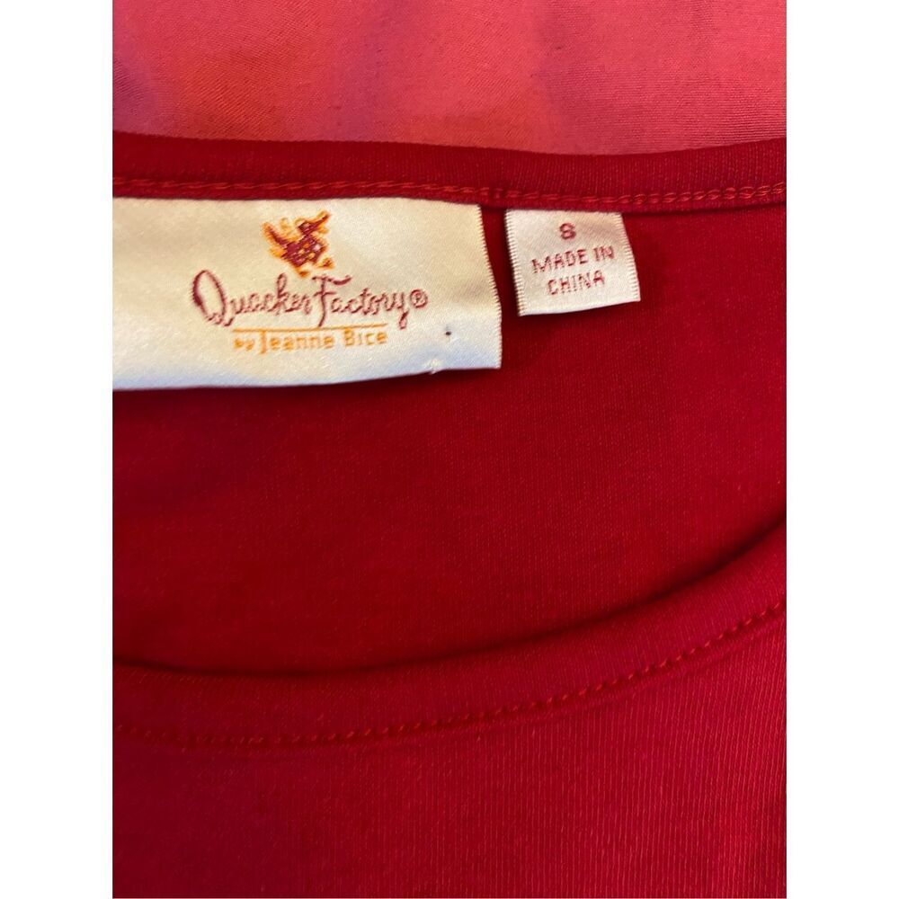 Nwot Quacker Factory Red Embellished Scotty Dog T… - image 4